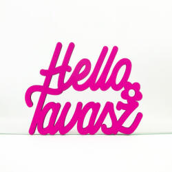  Magenta "Helló Tavasz" felirat 8, 5x11cm - kosarbolt