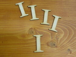  Natúr fa - Betű Carmen 5db/csomag 5cm - kosarbolt - 668 Ft