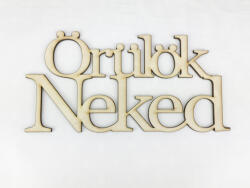  Natúr fa - "Örülök Neked" felirat koszorúra 10x20cm