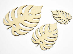  Natúr fa - Pálma levél 3 méret 3db/csomag