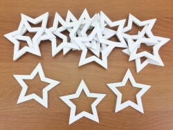  Lyukas csillag fehér 5cm 15db/csomag
