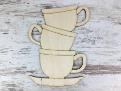 Natúr fa - Teás csészék 20cm - kosarbolt