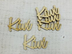  Natúr fa - "Kávé" felirat 7cm 5db/csomag