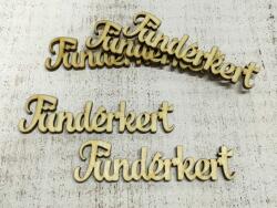 Natúr fa - "Tündérkert" felirat 10cm 5db/csomag