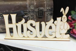  Natúr fa - Húsvét felirat talppal 16x34cm - kosarbolt