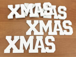  Xmas felirat fehér 15cm 4db/csomag-KIFUTÓ