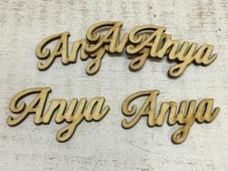  Natúr fa - "Anya" felirat 6, 5cm 5db/csomag