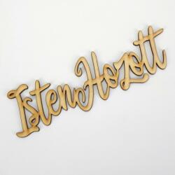  Natúr fa "Isten hozott" felirat 20cm