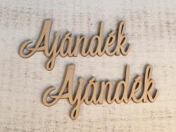  Natúr felirat "Ajándék" 2db/csomag