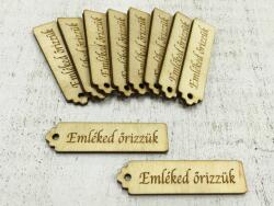  Natúr fa -"Emléked őrizzük" kisérő tábla 10db/csomag