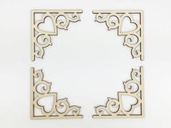  Natúr fa - Óriás sarokdísz 4db/csomag