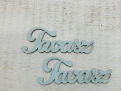  Fa "Tavasz" felirat babakék 2db/csomag