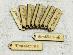 Natúr fa - "Emlékezünk" kisérő tábla 10db/csomag - kosarbolt