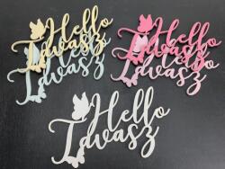  Hello tavasz feirat színes lepkés fehér - kosarbolt