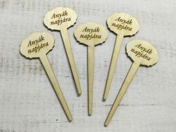  Natúr fa - Beszúrós tábla "Anyák napjára" 5db/csomag