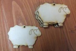  Natúr fa - Bárány 6cm 5db/csomag