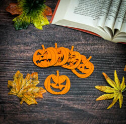  Natúr fa - Halloween tökök vegyes 5cm - narancs 5db/csomag - kosarbolt