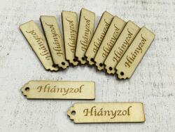 Natúr fa - "Hiányzol" kisérő tábla 10db/csomag - kosarbolt