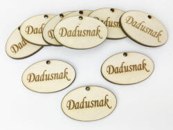 Natúr fa - "Dadusnak" ovál tábla 10db/csomag - kosarbolt