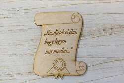  Natúr fa - Pergamen "Kezdjetek el élni