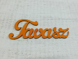  Fa "Tavasz" felirat narancs 15cm - kosarbolt