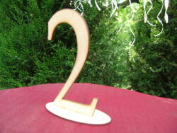  Natúr fa - Asztalszám 2-es 15cm