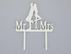  Fa - Tortadísz Mr&Mrs az igazi fehér