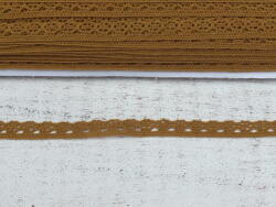  Okker pamut csipke 1cm*20méter