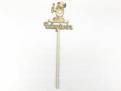  Natúr fa - Beszúrós felirat "Ballagásodra" okleveles bagoly - kosarbolt