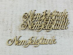 Nem felejtünk" felirat 5db/csomag - kosarbolt