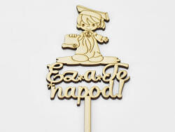  Natúr fa - Beszúrós "Ez a Te napod" kisfiú 32cm - kosarbolt