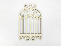  Natúr fa - Díszes kalitka 20cm - kosarbolt