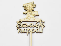  Natúr fa - Beszúrós "Ez a Te napod" kislány 32cm - kosarbolt