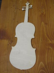  Natúr fa - Hegedű 20cm - kosarbolt