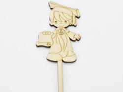  Natúr fa - Beszúrós ballagó kisfiú 29, 5cm - kosarbolt