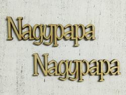  Natúr fa "Nagypapa" felirat 2db/csomag