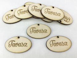  Natúr fa - "Tavasz" ovál tábla 10db/csomag