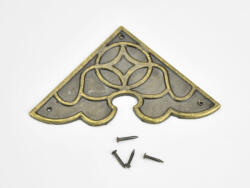  Fém sarokdísz 4db/cs+szögek - kosarbolt