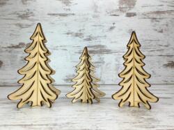 Natúr fa - 3D fenyő szett 3db/csomag - kosarbolt