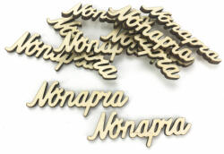  Natúr fa - "Nőnapra" felirat 1, 8x6, 4cm 10db/csomag - kosarbolt
