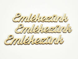 Natúr fa - "Emlékezünk" felirat 3db/csomag - kosarbolt