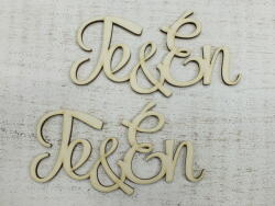 Te & Én" felirat 12cm 2db/csomag - kosarbolt