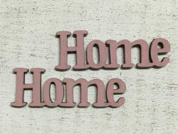 Fa "Home" felirat antikrózsa 2db/csomag - kosarbolt