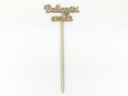  Natúr fa - Beszúrós " Ballagási emlék" felirat 24, 5cm - kosarbolt