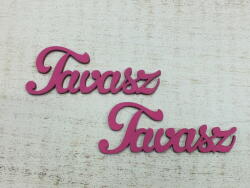  Fa "Tavasz" felirat magenta 2db/csomag