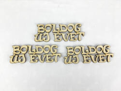 Natúr fa - "BOLDOG ÚJ ÉVET" felirat 9cm 3db/csomag - kosarbolt