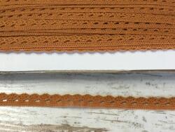  Őzbarna pamut csipke 20m