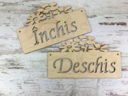  Natúr fa - "Deschis - Inchis" tábla