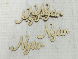  Natúr fa -"Nyár" felirat 10cm 5db/csomag