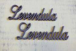  Fa - "Levendula" felirat lila 2db/csomag